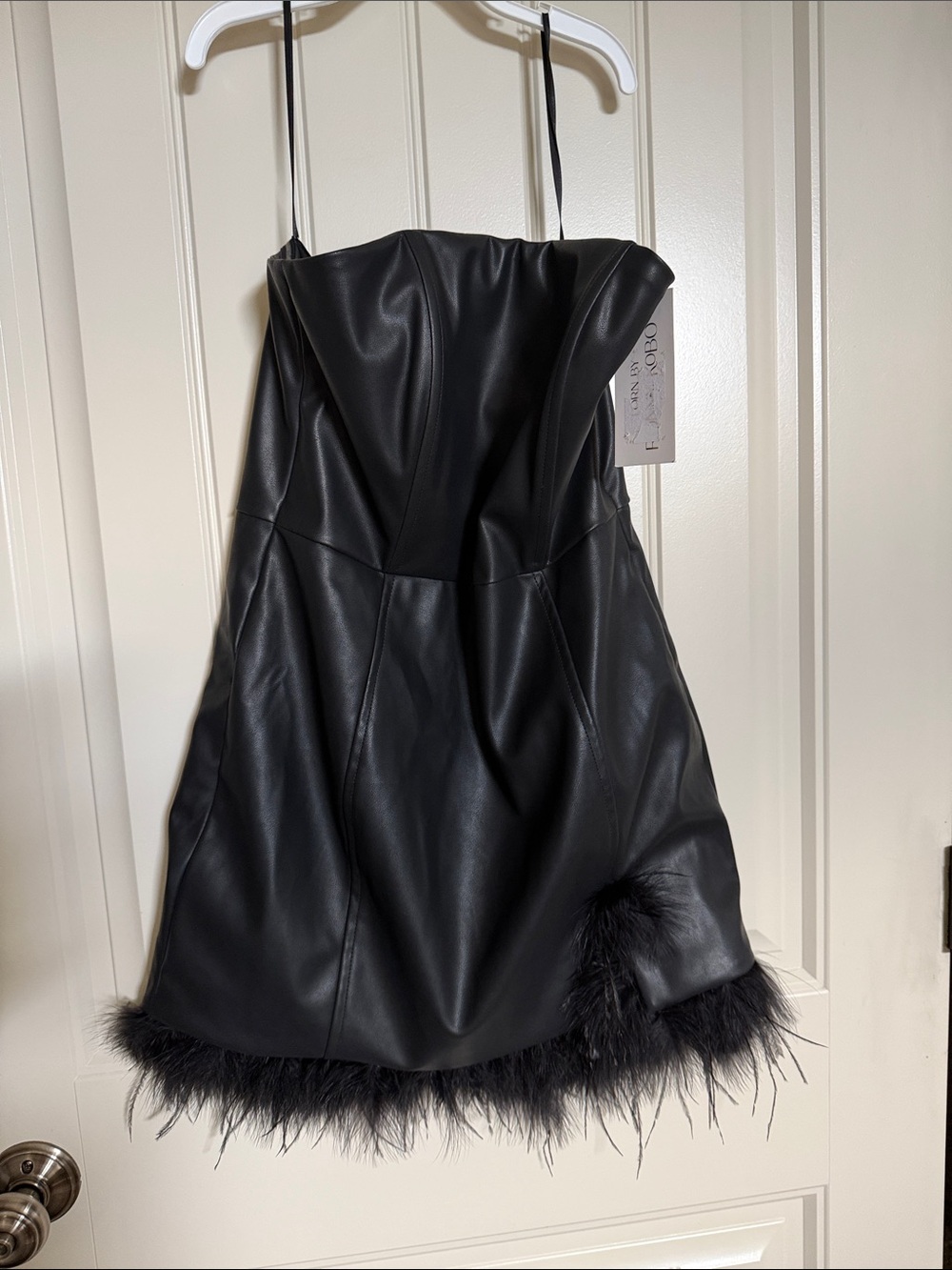 Ronny Kobo Helena Strapless Black Mini Dress NWT - Picture 5 of 13